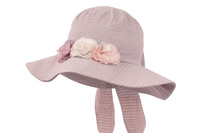 Jamiks BRITT kapelusz dla dziewczynki bawełna brudny róż